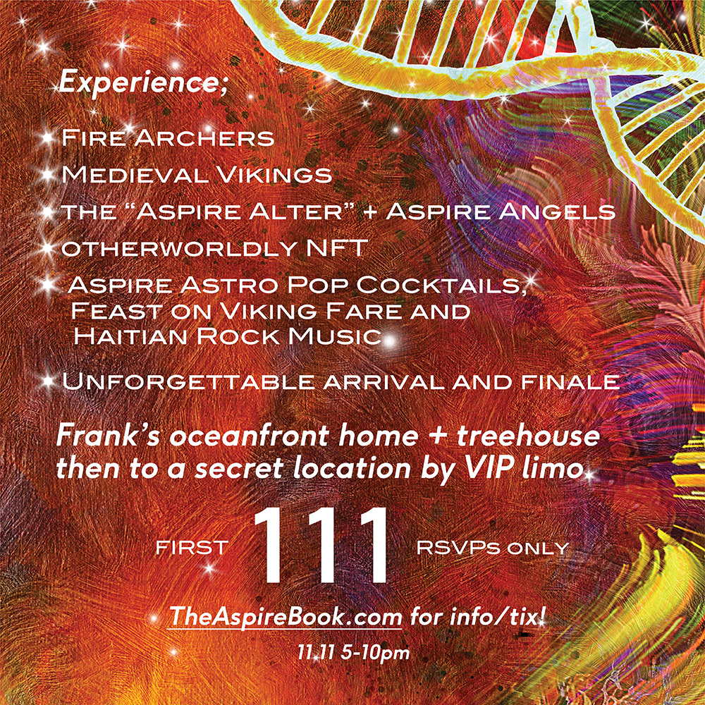 Frank McKinney's Aspire Book Launch Experience Details